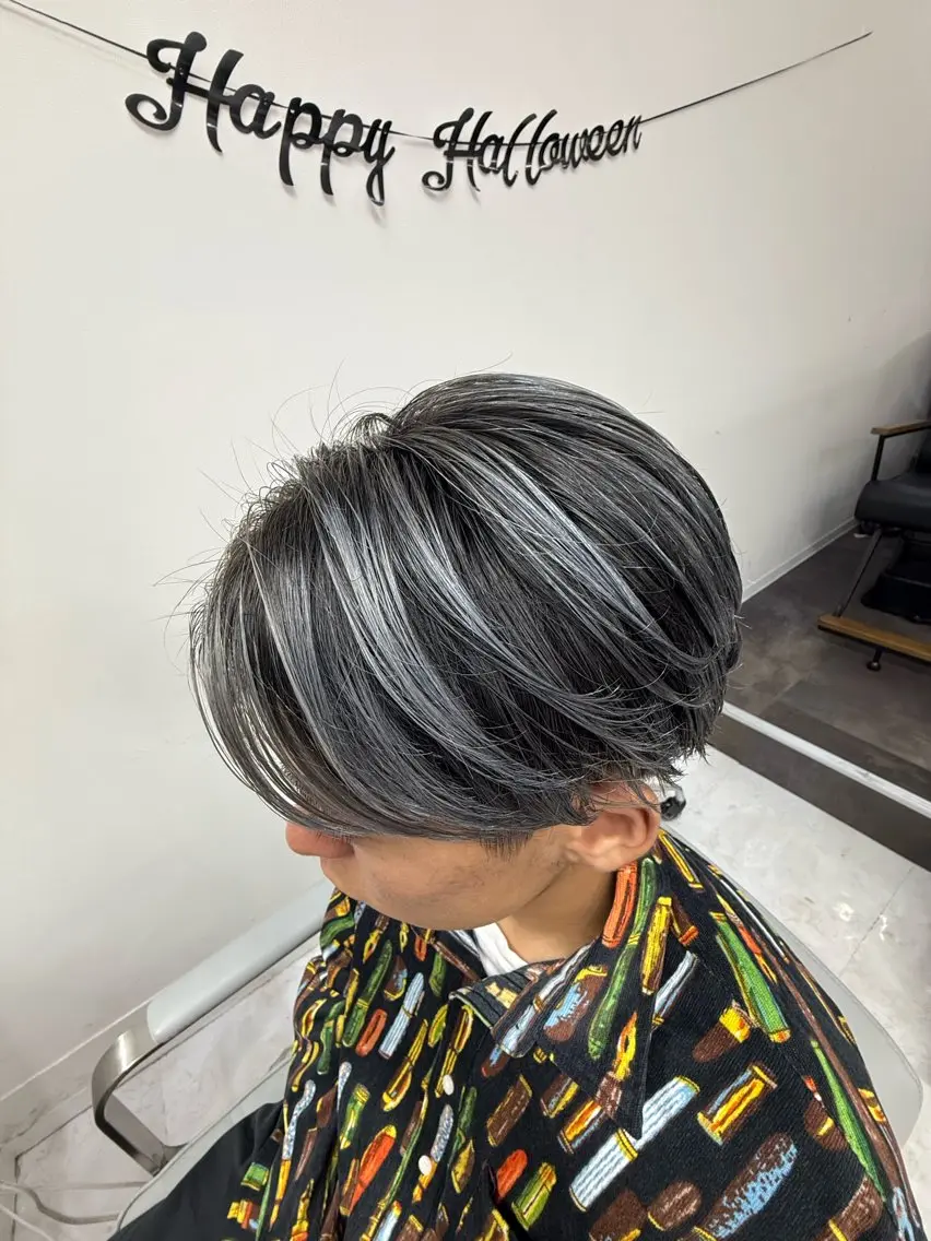 カラー メンズ カット ヘアカラー ヘアセット 【バレイヤージュ】 🔥メンズRYUTAのヘアスタイル