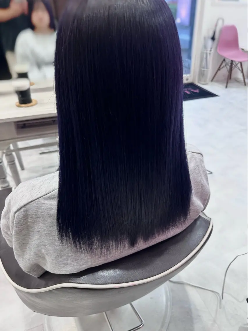セミロング カラー ヘアカラー トリートメント 💘韓国カラー💘 クルミのヘアスタイル