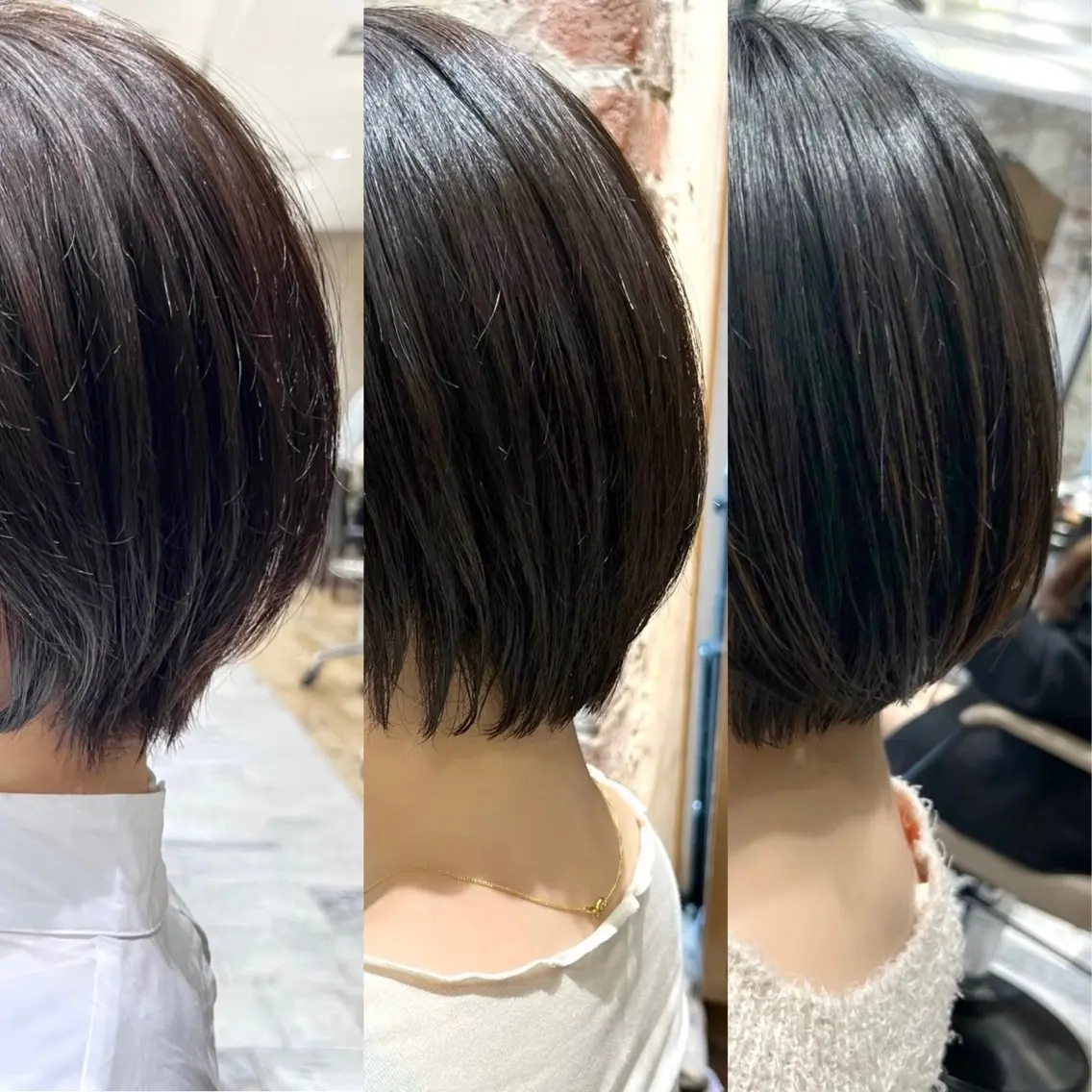 ショート カラー カット ヘアカラー トリートメント 💍新宿ショート 💍岩田莉奈のヘアスタイル