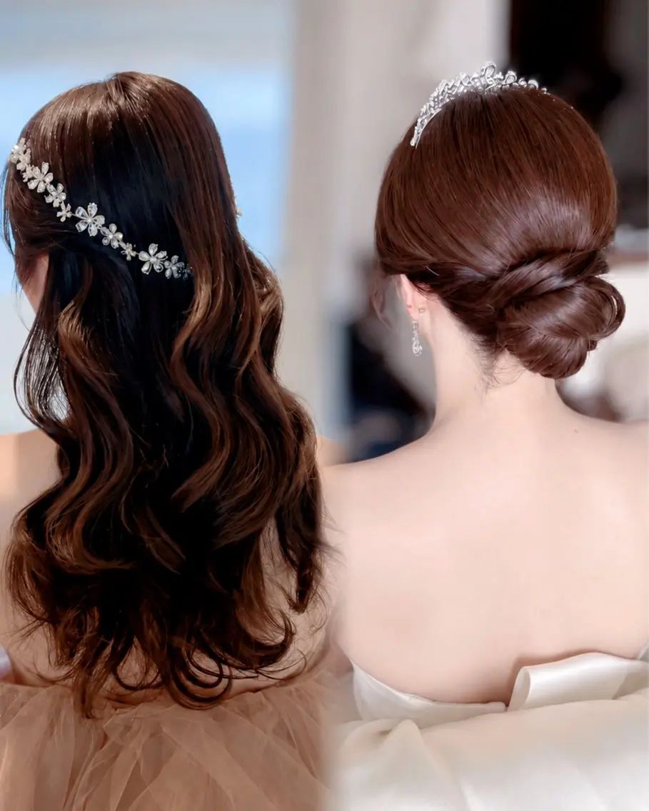 ロング カラー カット ヘアカラー トリートメント ヘッドスパ 💎結べるレイヤー/ 韓国/石戸谷💎のヘアスタイル