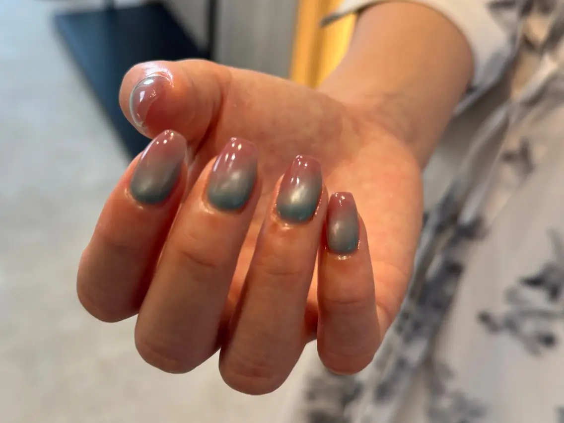 ネイル フレンチネイル マグネットネイル 持ち込み ニュアンスネイル ワンカラーネイル ハンドネイル LINEA.nail 代官山のネイルデザイン