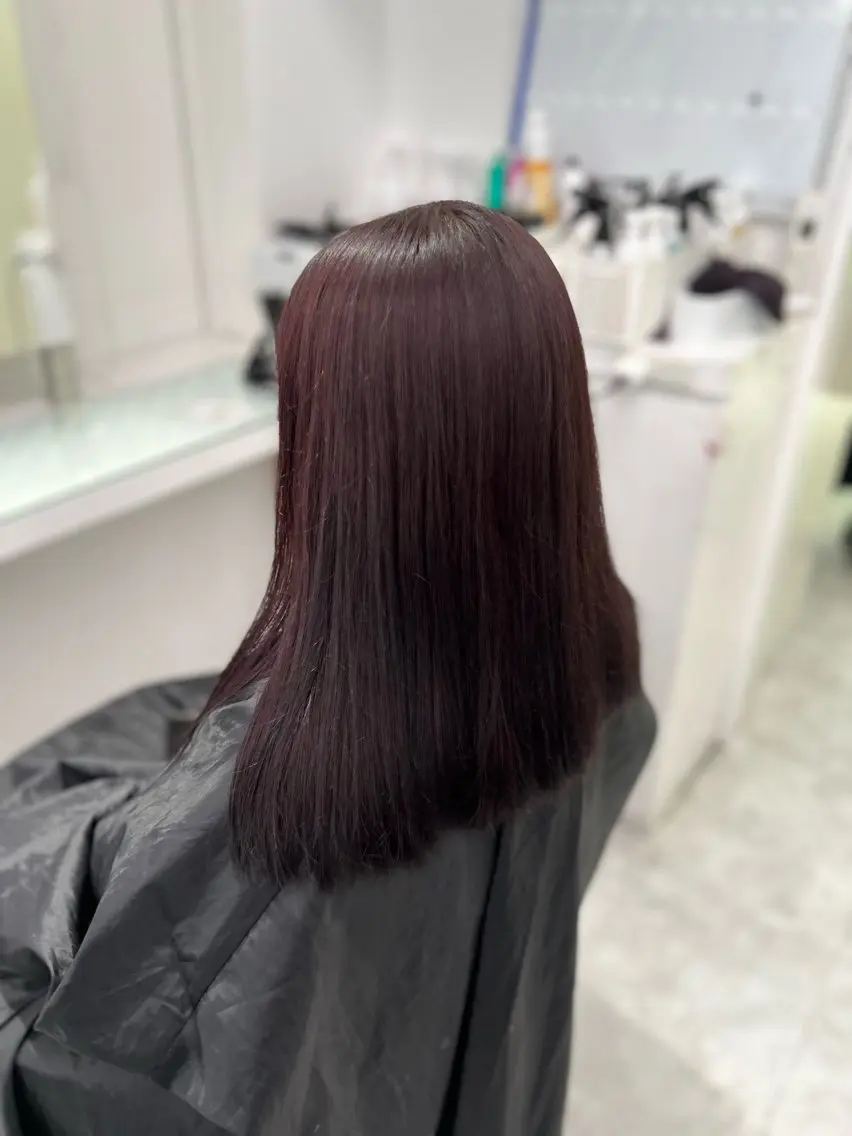 カラー ヘアカラー トリートメント ヘッドスパ ヘアセット ブリーチなし透明感 💗RYOTAのヘアスタイル