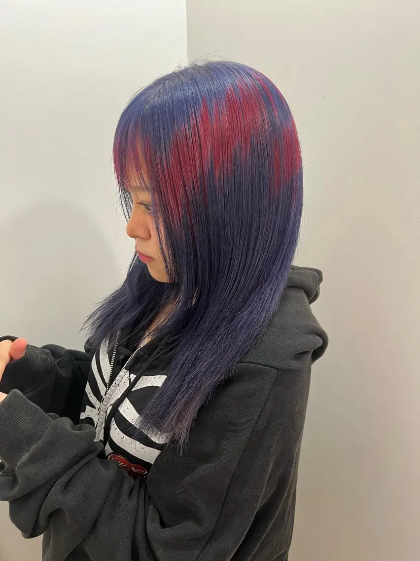 ミディアム カット ヘアカラー 💥ウルフカット デザインあんな💥のヘアスタイル