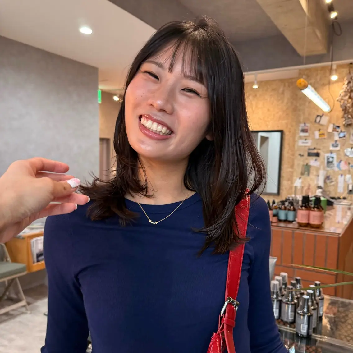 ミディアム カラー ミディアムレイヤー レイヤーカット カットモデル yumekaのヘアスタイル