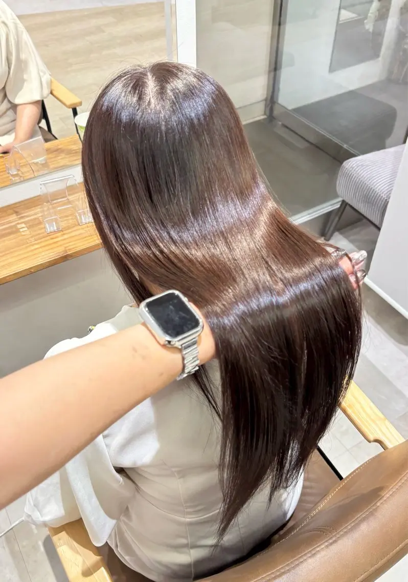 【トリートメントでダメージ補修】ワンカラー🍒ྀི✨➕トリートメント💆🏻‍♀️✨の写真