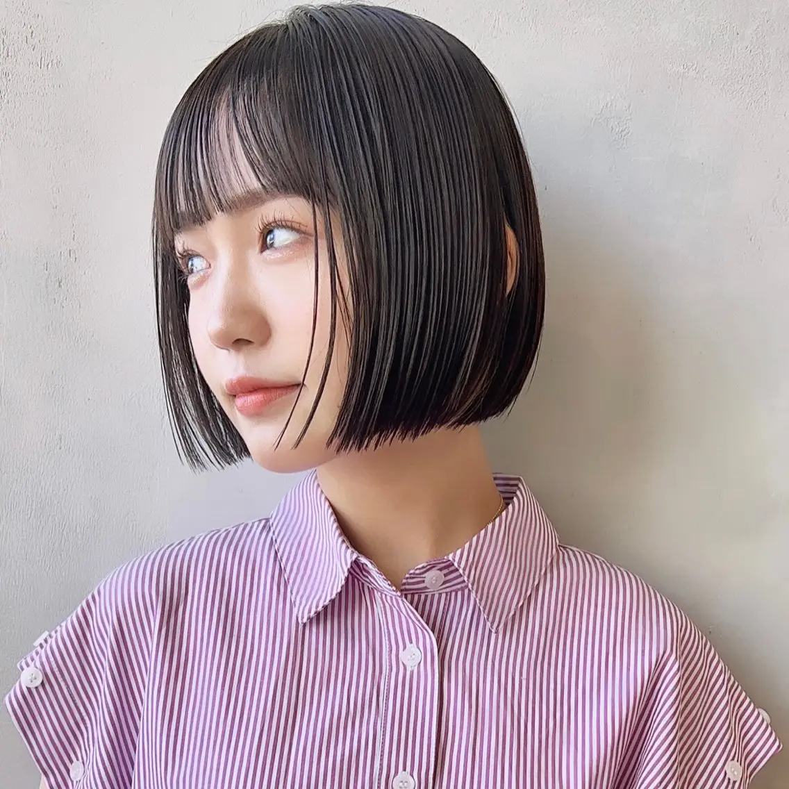 ボブカット+髪質改善カラー+ケアトリートメントの写真