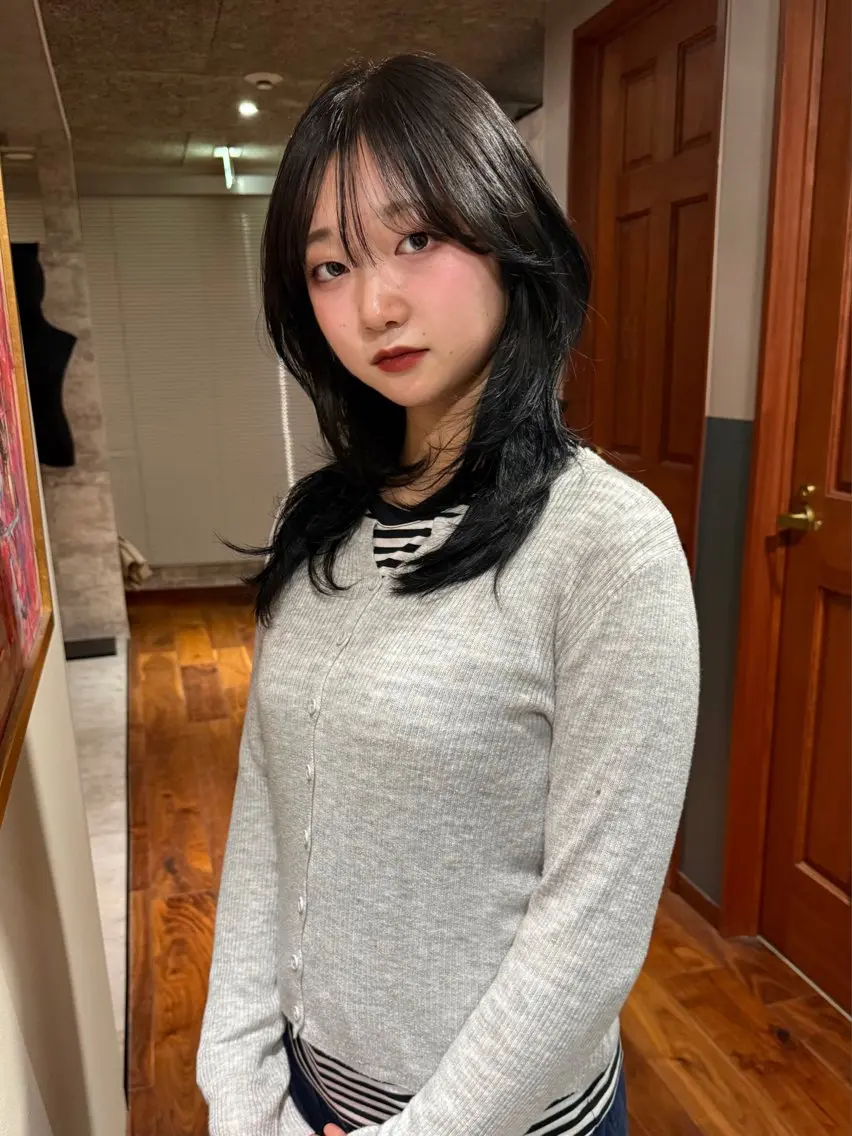 ミディアム カラー カット ヘアカラー トリートメント mai / linoah˚✧のヘアスタイル