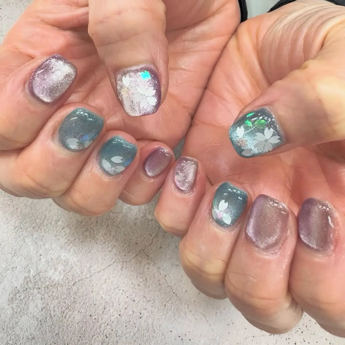 ネイル 桜ネイル 重永 夏南のネイルデザイン