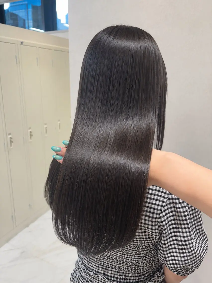 ロング 透明感カラーボブ レイヤー/asukaのヘアスタイル