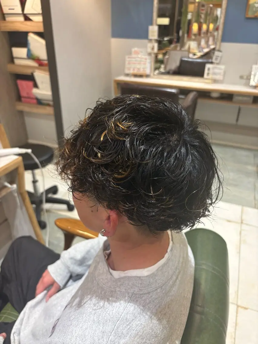 パーマ メンズ メンズパーマ プードルパーマ プードルパーマ カット パーマ 【メンズ特殊パーマ】 藤井奏汰のヘアスタイル