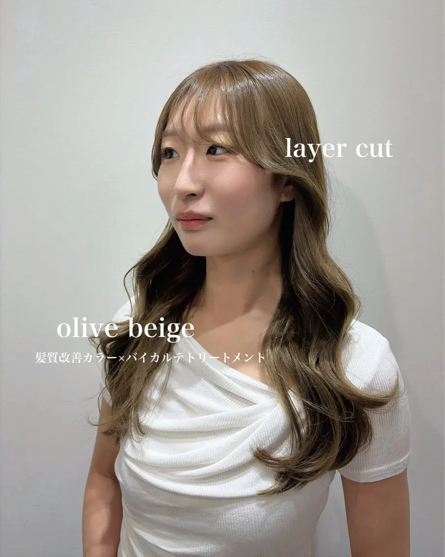 ロング カット ヘアカラー トリートメント 髪質改善特化 🇰🇷amiruのヘアスタイル