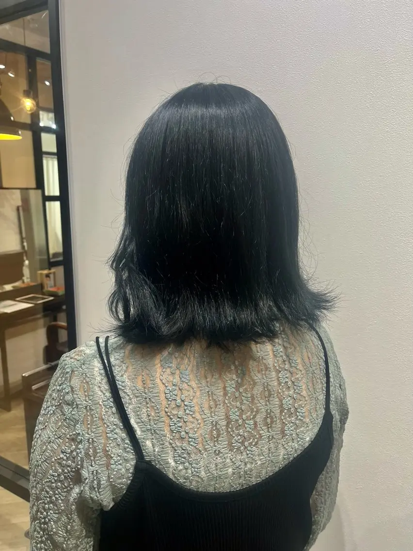 ミディアム 艶カラー推し! なかはらあかりのヘアスタイル