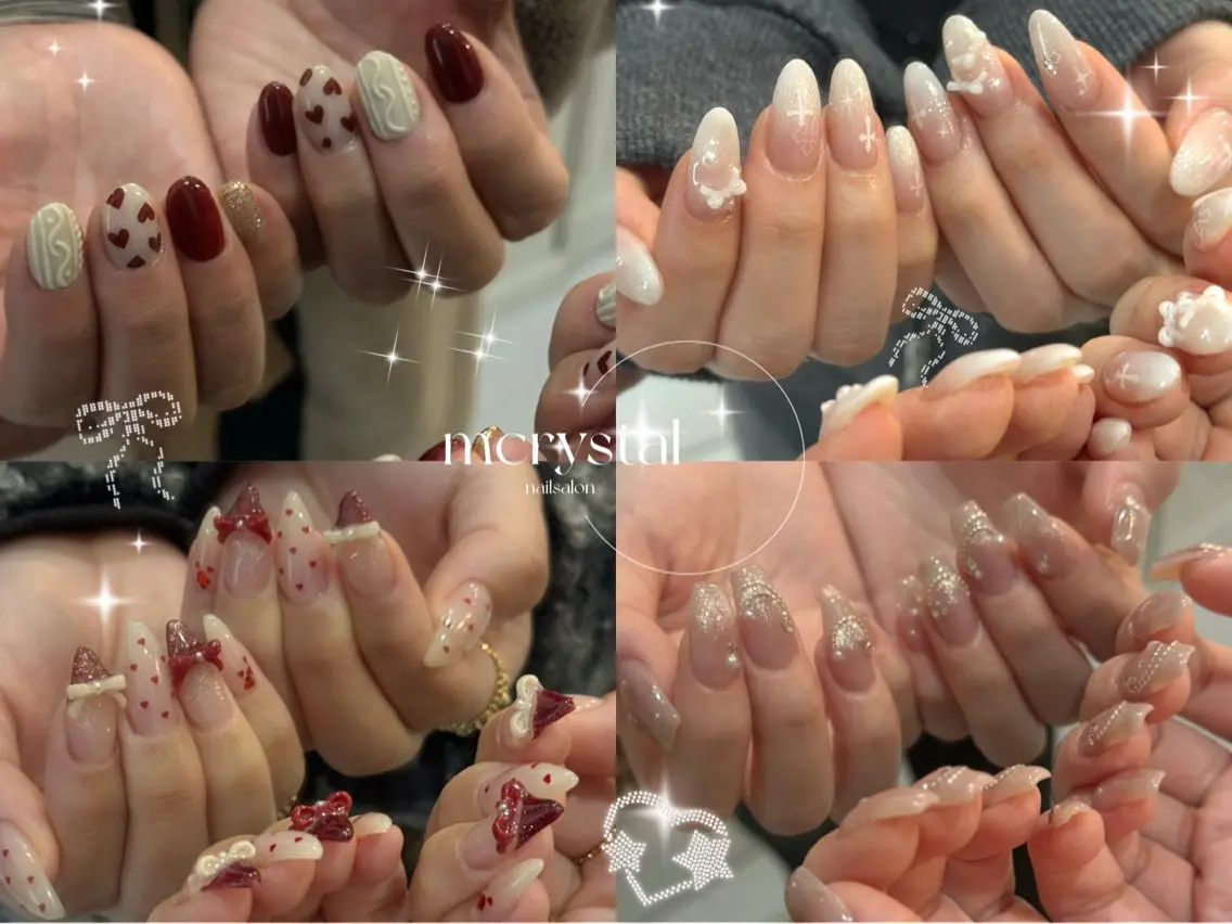 ミディアム ハンドネイル Nailsalon M-crystalのネイルデザイン