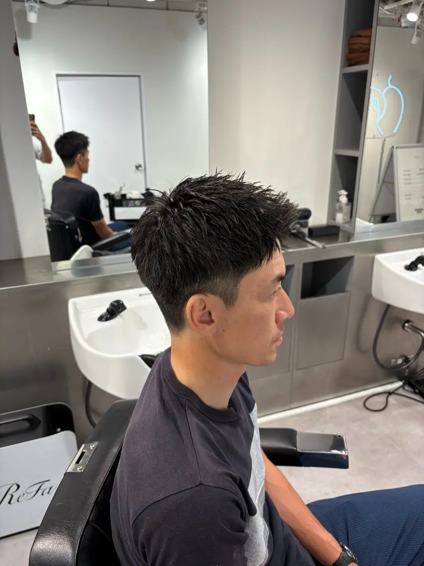 ショート メンズ スパイキーショート ツーブロック 刈り上げ ショートヘア カットモデル募集 SHOHEIのヘアスタイル