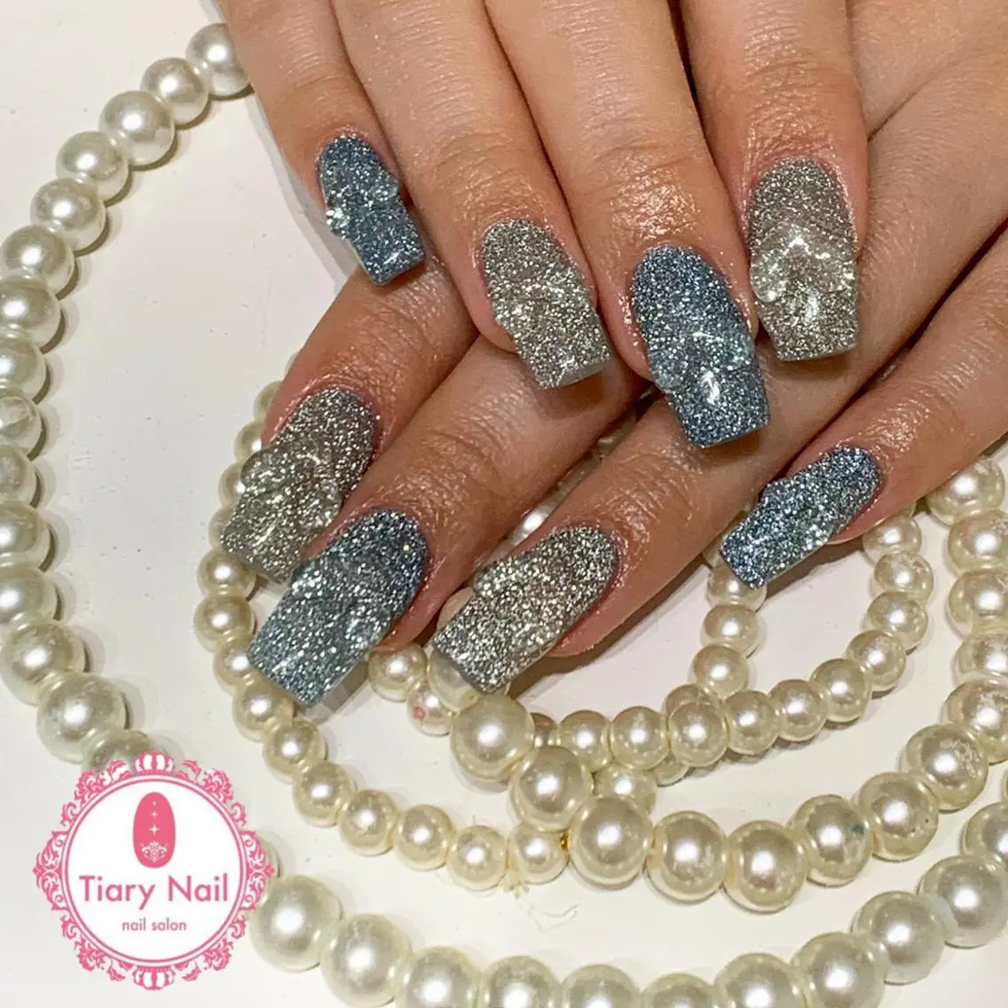ネイル 桜ネイル クリアネイル フットネイル ジェルネイル キラキラネイル 💗🪽Tiary Nail🪽💗のネイルデザイン