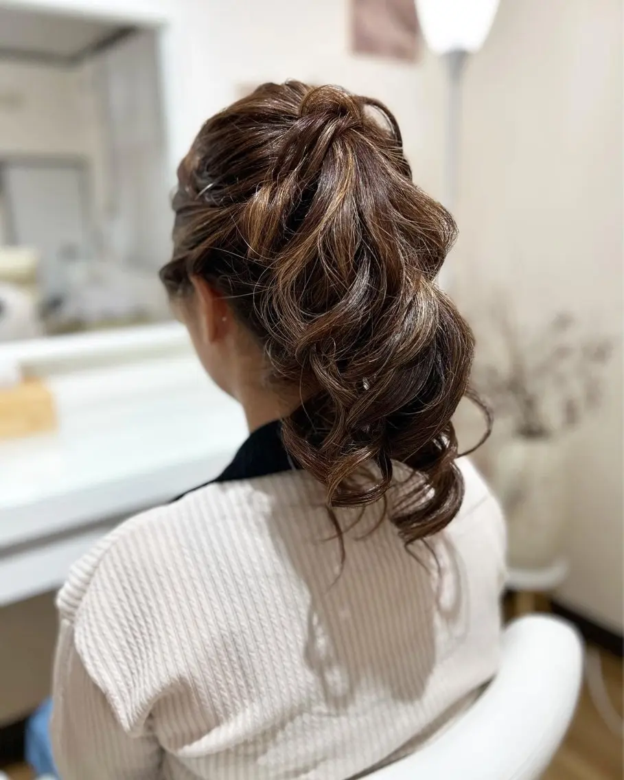 カジュアル​〜​お呼ばれまで♡ヘアセットの写真