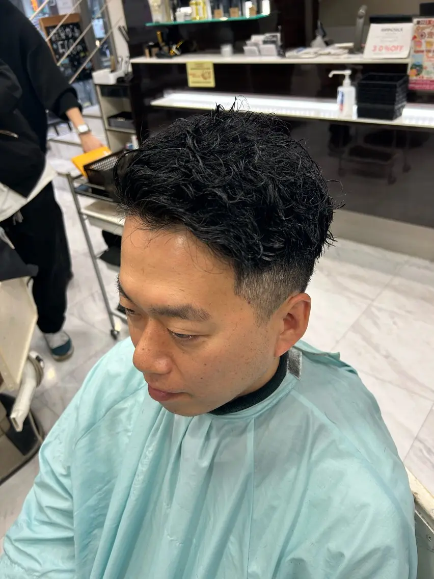 ショート パーマ メンズ カット パーマ トリートメント メンズパーマ 💈後閑和真💈のヘアスタイル