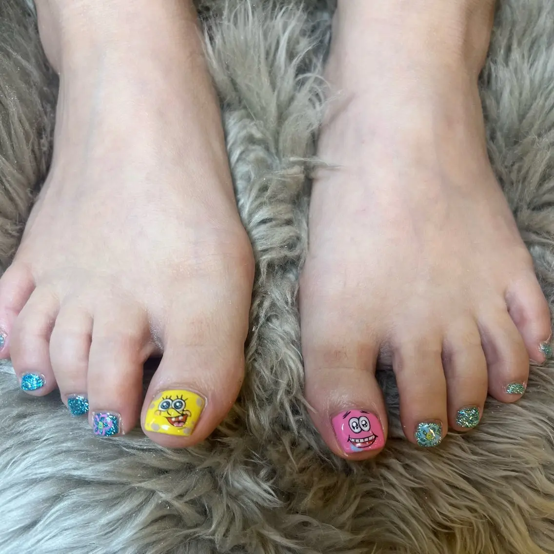 ハンド⁂持ち込みデザイン＋フット⁂サンプルデザインの写真