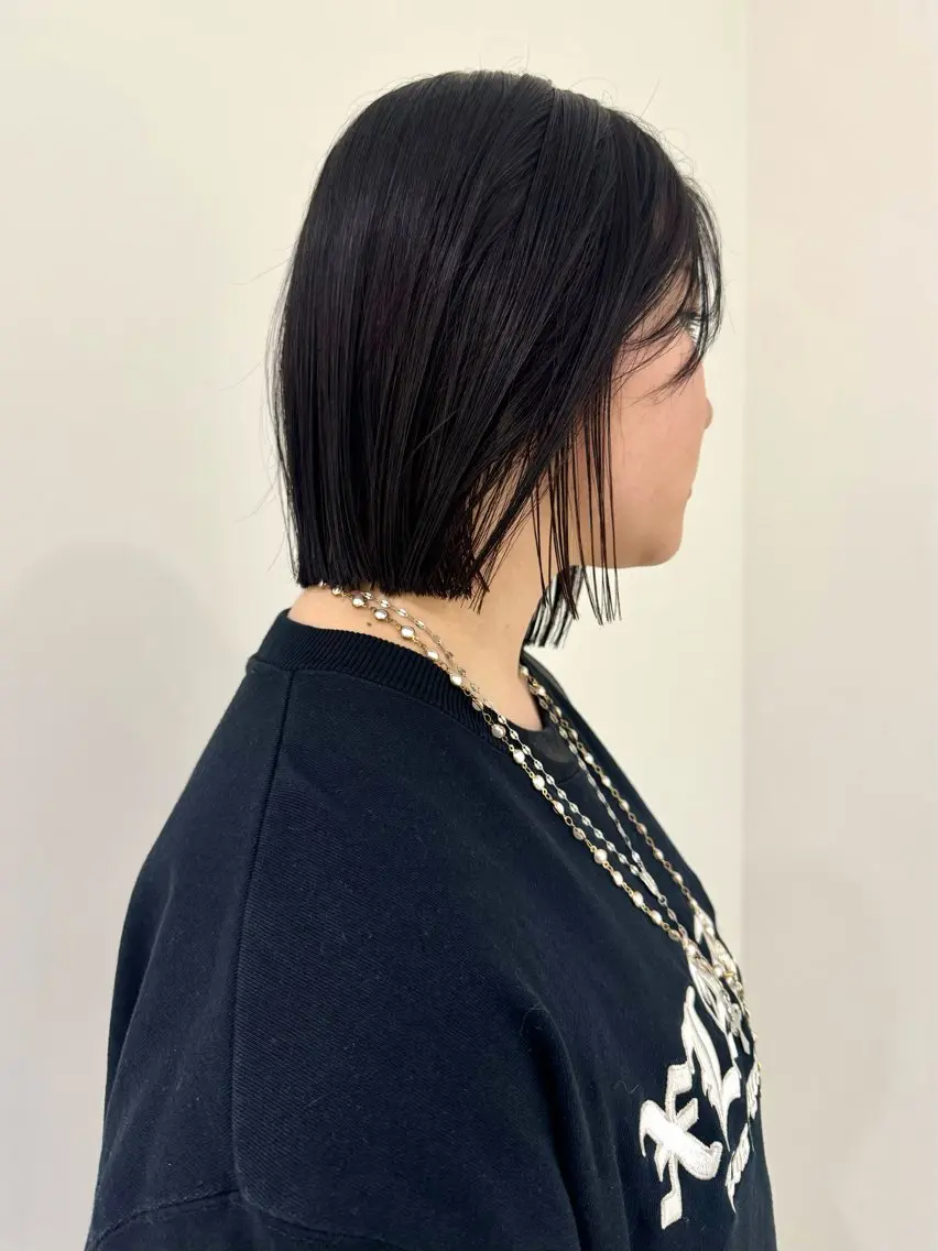 ミディアム カット 👔ボブ﹨髪質改善 ストレート🩳ももかのヘアスタイル