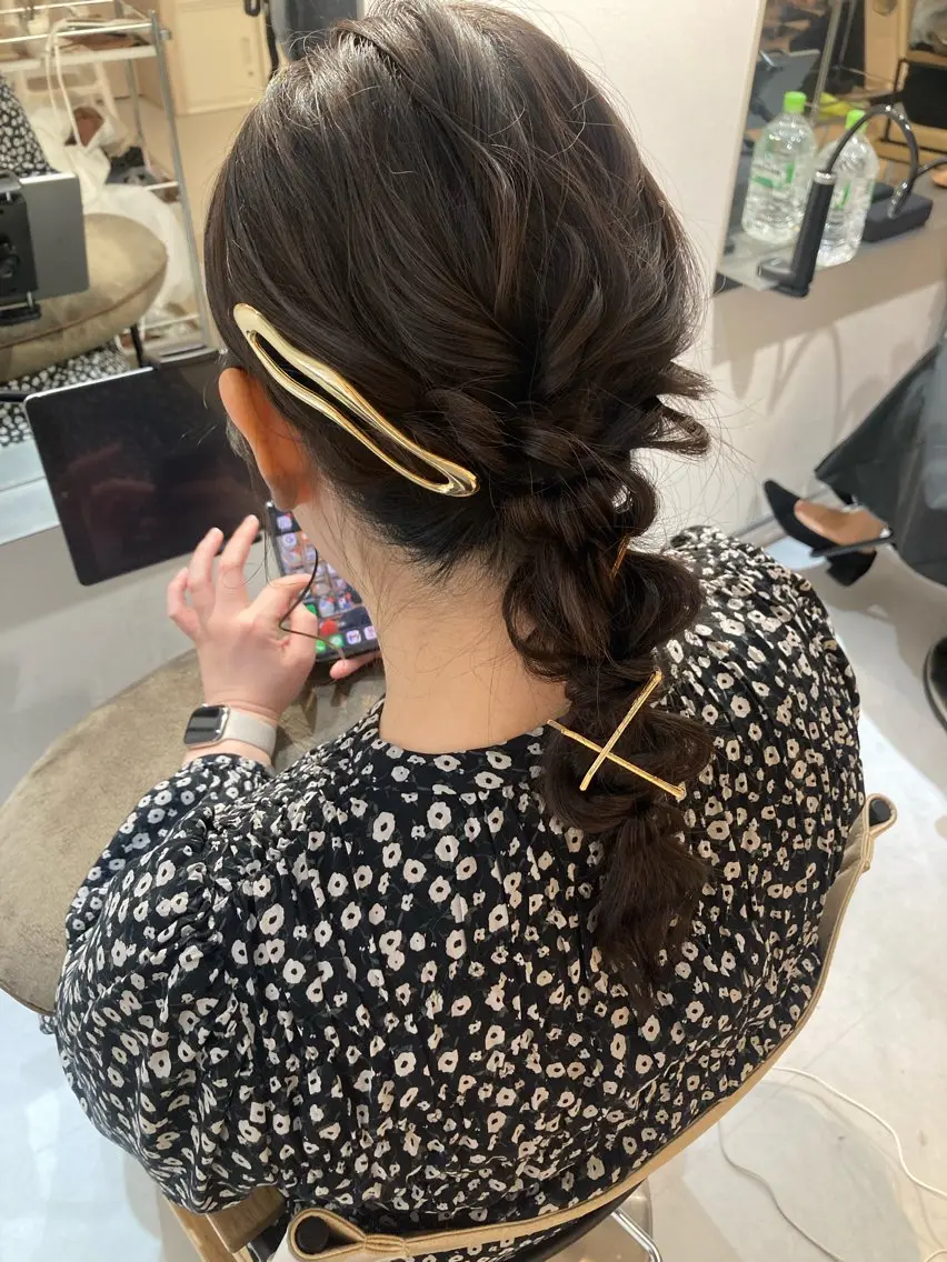 🌸1日2名様限定!ヘアセット🌸網おろしorハーフアップスタイル💐の写真