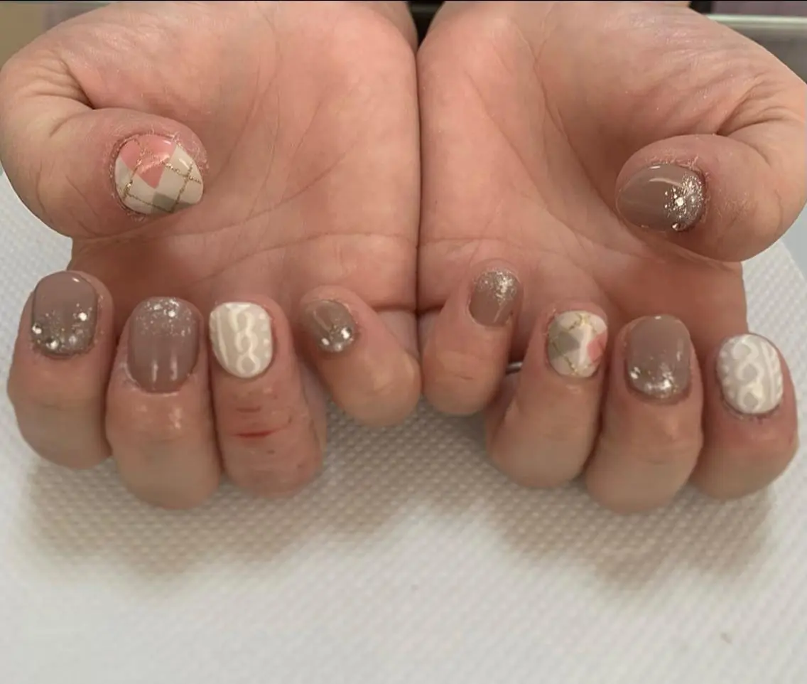 ネイル ラメ(グリッター) ラメグラデーション nail M&Tのネイルデザイン