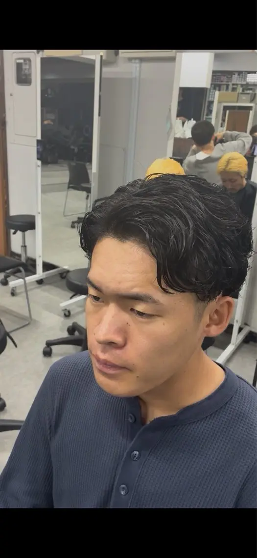 パーマ ⚡️【メンズモデル 募集中】⚡️RIKUのヘアスタイル