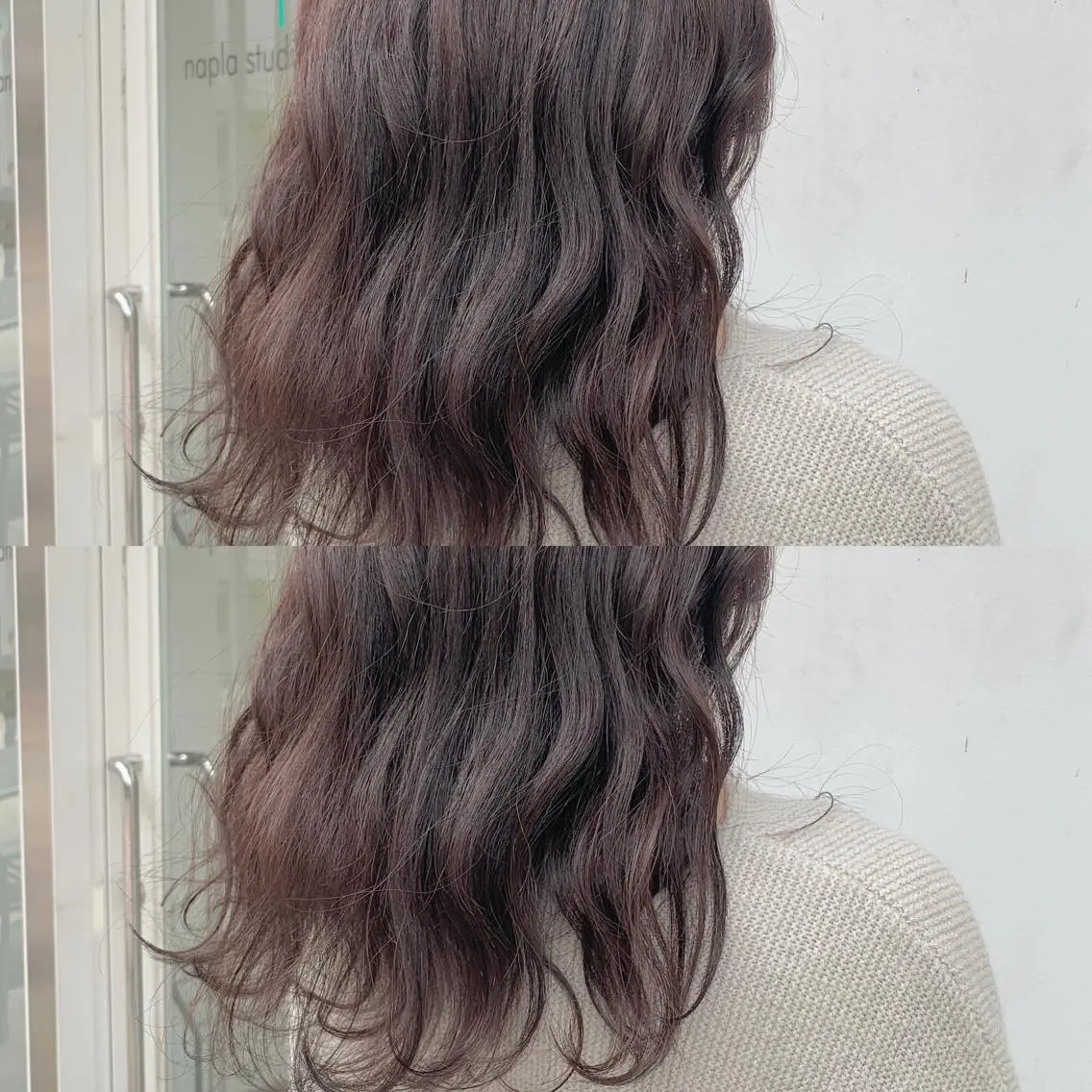 セミロング カラー ヘアアレンジ 中門 玲那のヘアスタイル