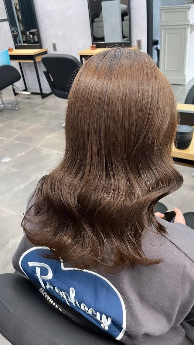 カラー カット ヘアカラー 熊谷 有紗のヘアスタイル