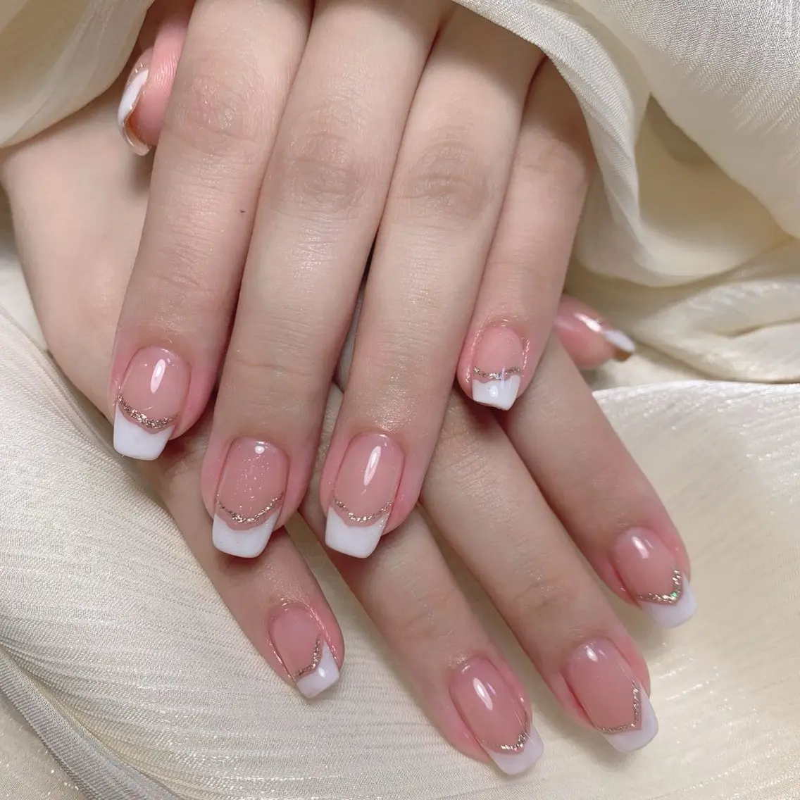 ネイル ハンドネイル M🌷nail 長さだし専門店のネイルデザイン