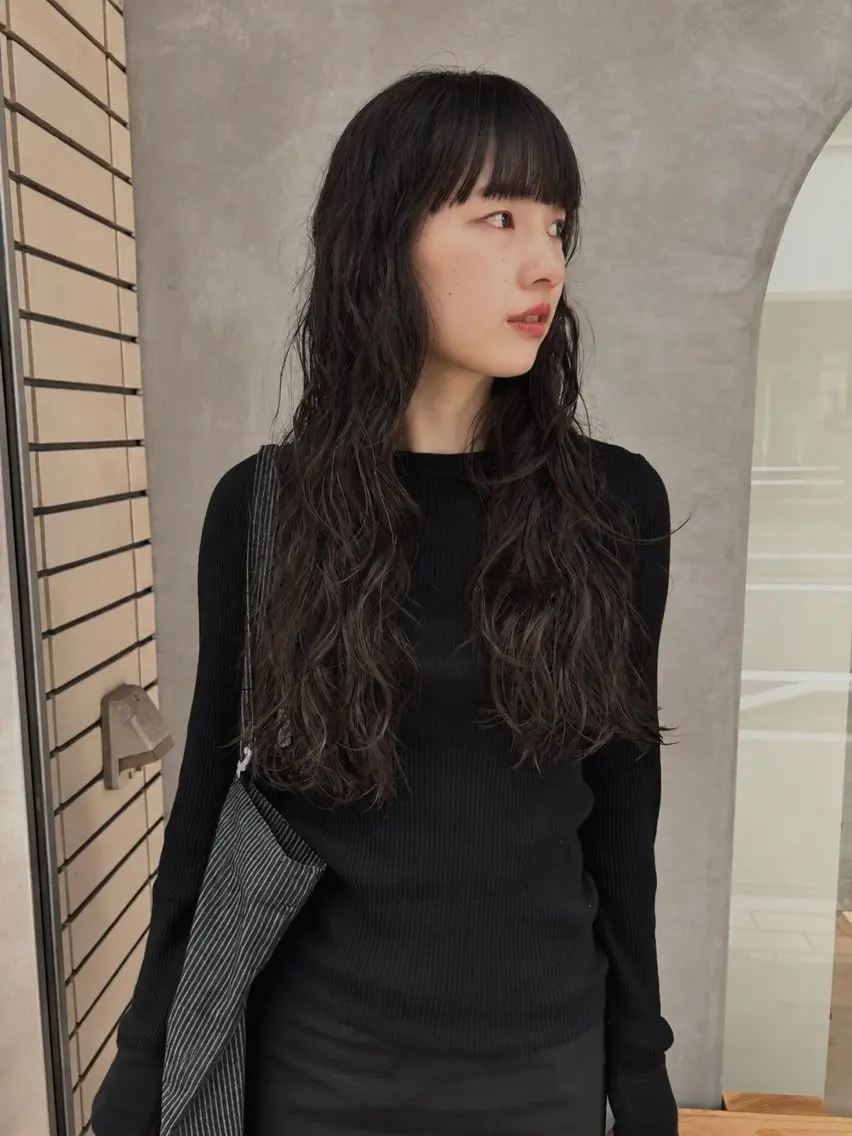 ロング カラー パーマ デザインパーマ/ カット/nanaのヘアスタイル