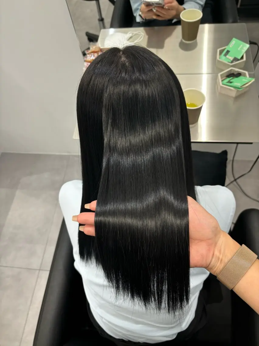 ロング カラー 髪質改善 縮毛矯正 巻ける縮毛矯正 Sachi🐰のヘアスタイル