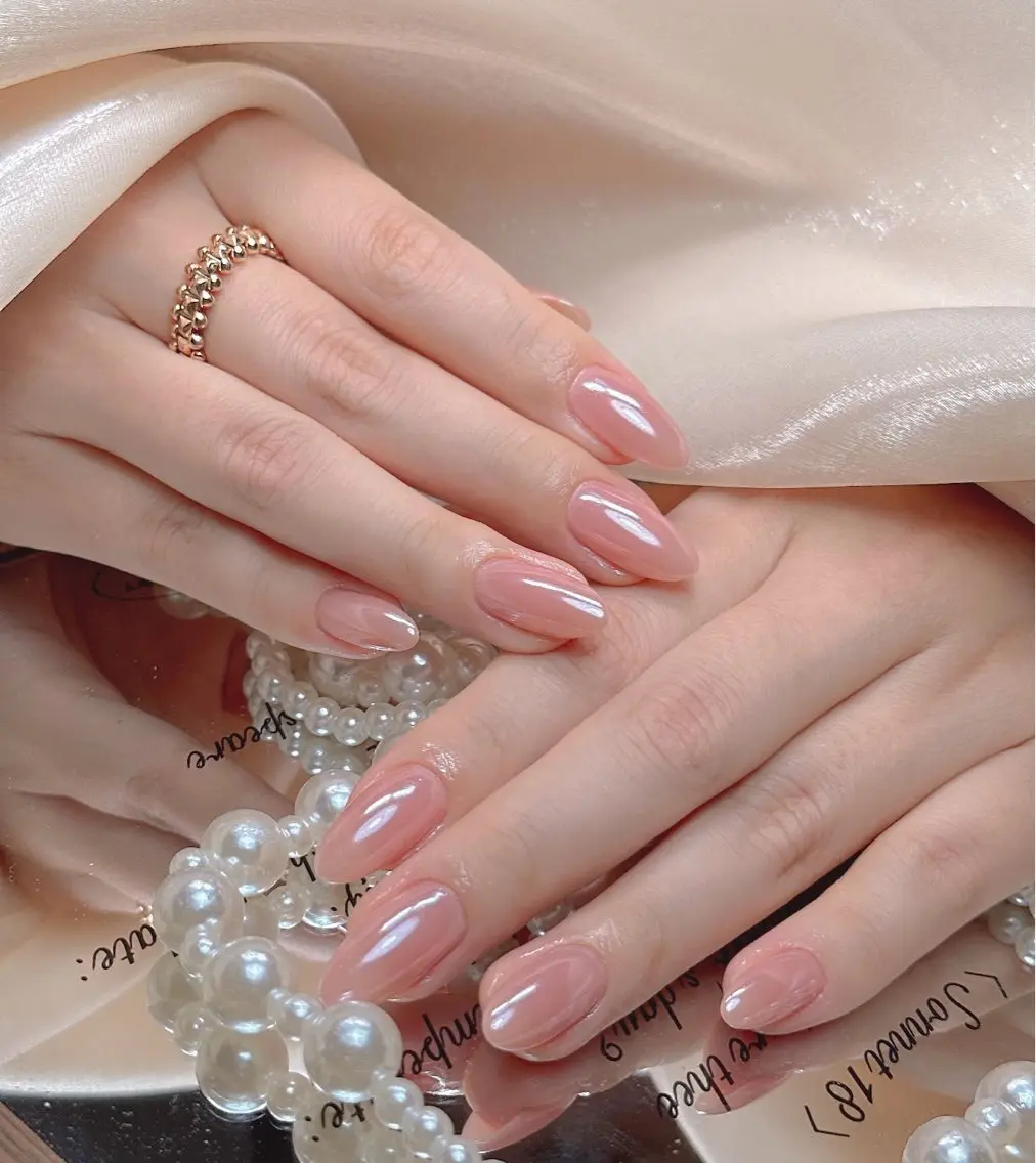 ネイル オーロラネイル べっ甲ネイル チークネイル 成人式 長さ出し ハンドネイル ハンドケア For you. Nail Salonのネイルデザイン