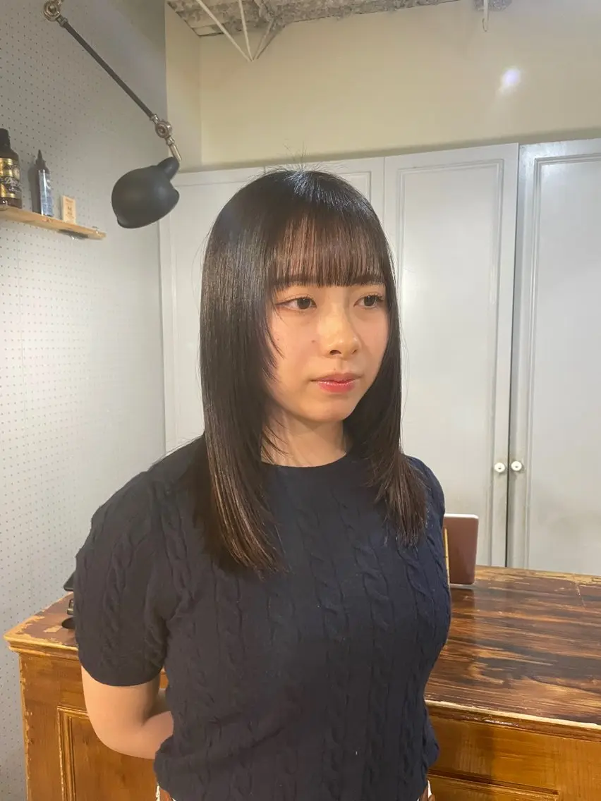 ミディアム カラー カット ヘアカラー 🤩噂のMr.髪ポジ ティブ®️yu🤩のヘアスタイル
