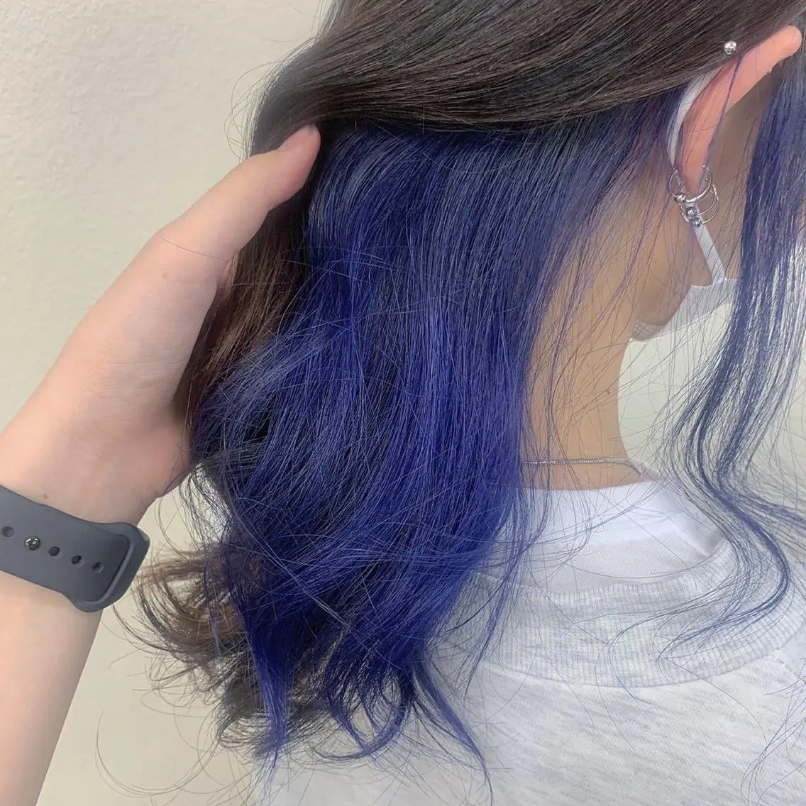 ロング カラー ヘアアレンジ インナーカラー レイヤーダブルカラー KYONのヘアスタイル