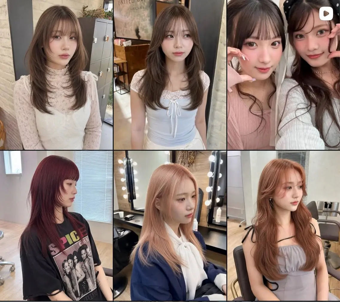 ミディアム カラー 透明感カラー 顔まわりレイヤー 髪質改善 韓国風ヘア レイヤーカット カット ヘアカラー 🏆ABEMAモテ髪 優勝🏆/junのヘアスタイル