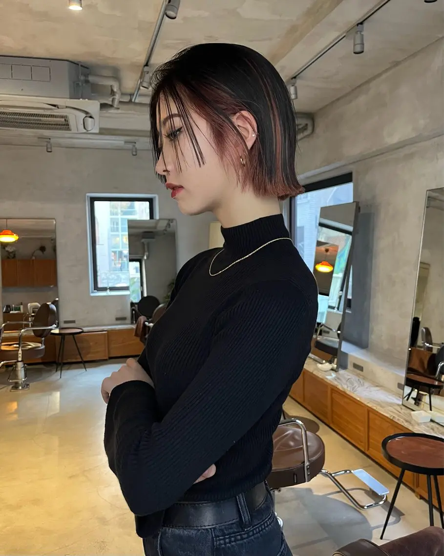 カラー インナーカラー ヘアカラー GAN /ダメージレスカラーのヘアスタイル