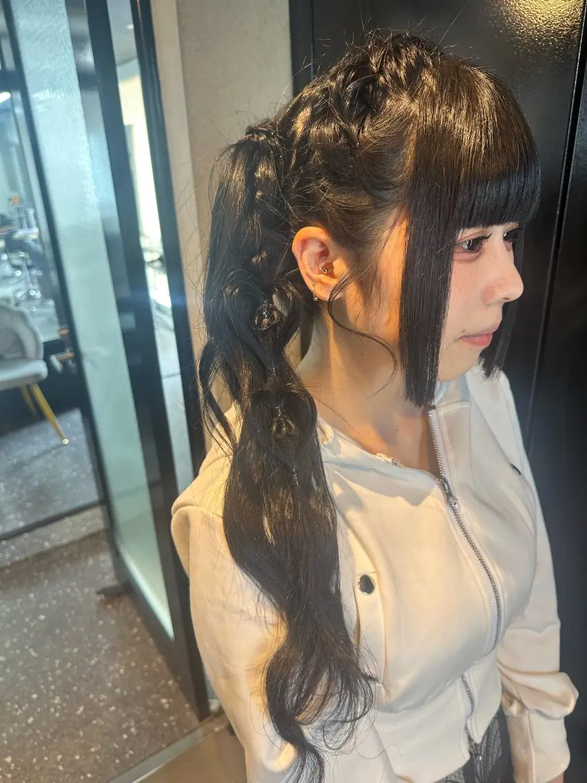 ロング ヘアアレンジ ヘアセット 髪質改善⭐️縮毛矯正 中野⭐️Rinaのヘアスタイル