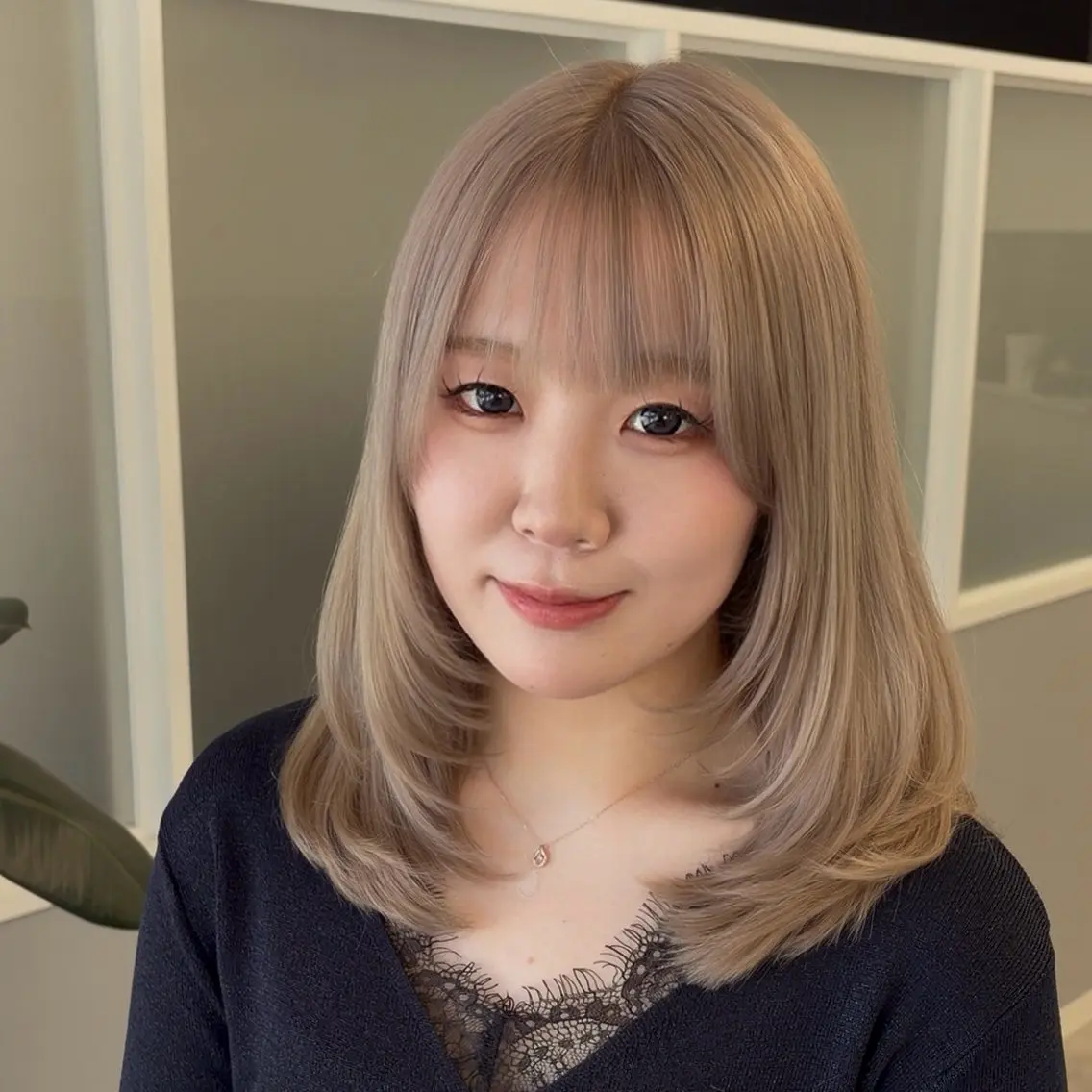 ミディアム ミディアムレイヤー レイヤーカット カット ヘアカラー トリートメント 【レイヤー×透明感 カラー】mayaのヘアスタイル