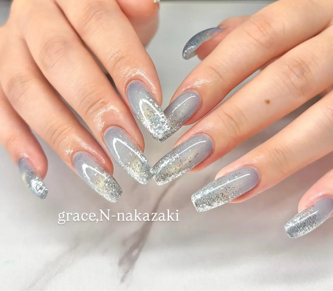 ネイル ラメ(グリッター) ハンドネイル grace,N -nakazaki1のネイルデザイン