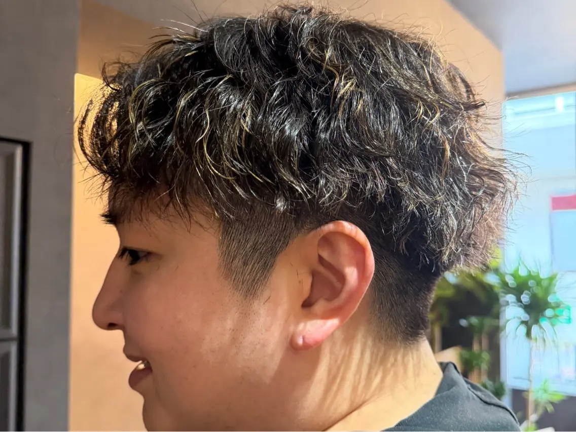 ショート パーマ メンズ カット パーマ メンズカット／パーマ 牛尾丈のヘアスタイル