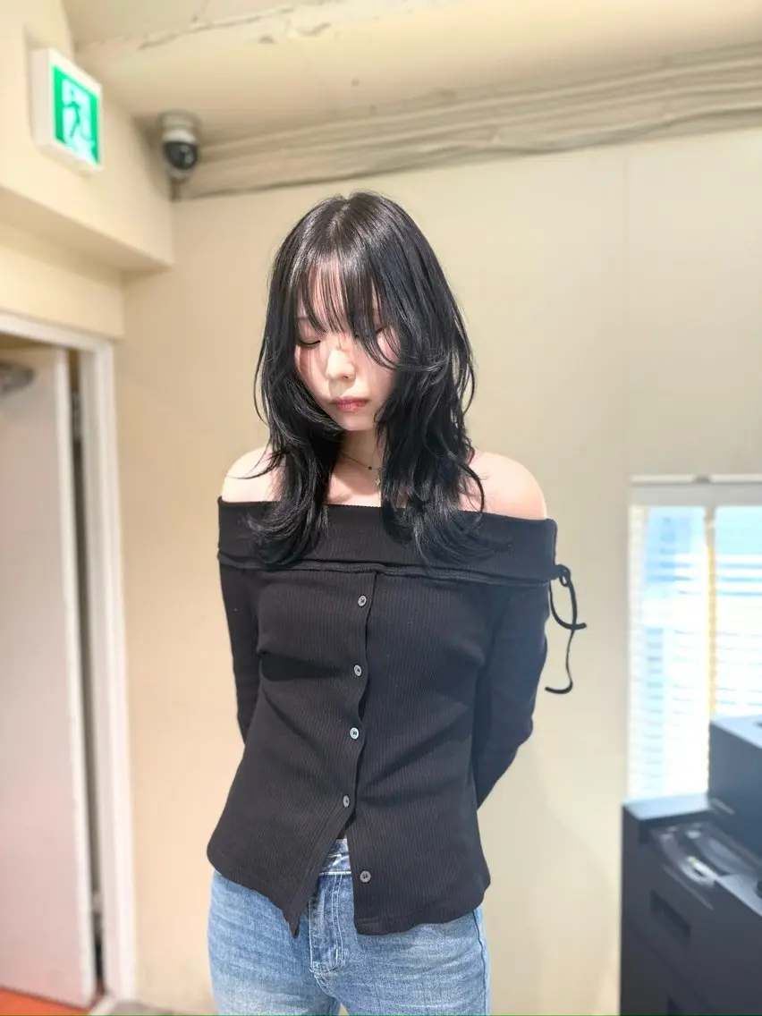 ロング カラー カット ヘアカラー トリートメント opus 店長大和 レイヤー/赤み消しのヘアスタイル