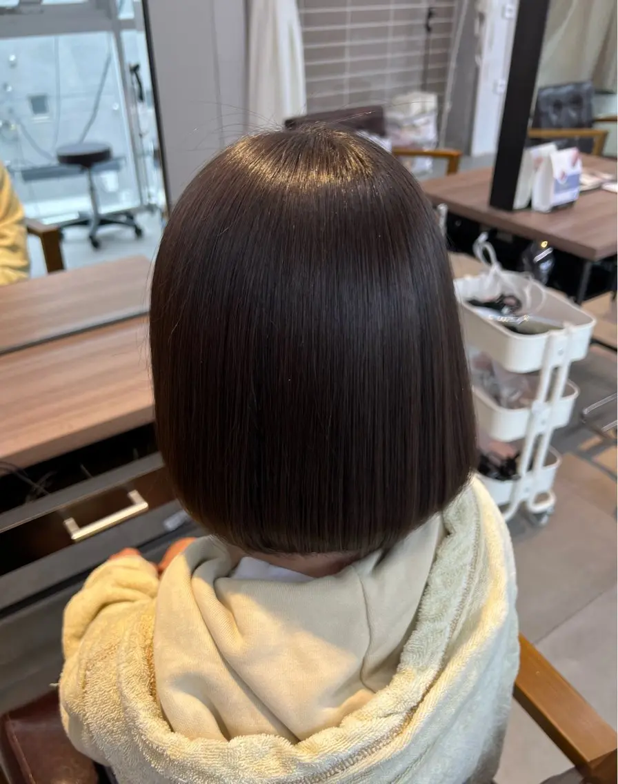ショート 縮毛矯正 Kako🫧⭐️ アシスタント/モデルのヘアスタイル