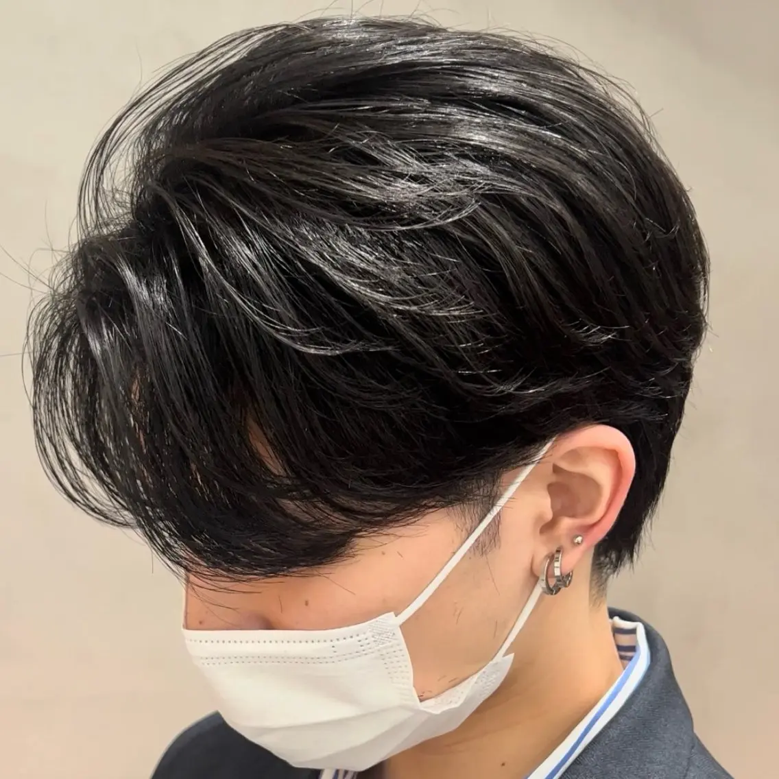 ミディアム パーマ ヘアアレンジ メンズ fifth 石川 凪のヘアスタイル