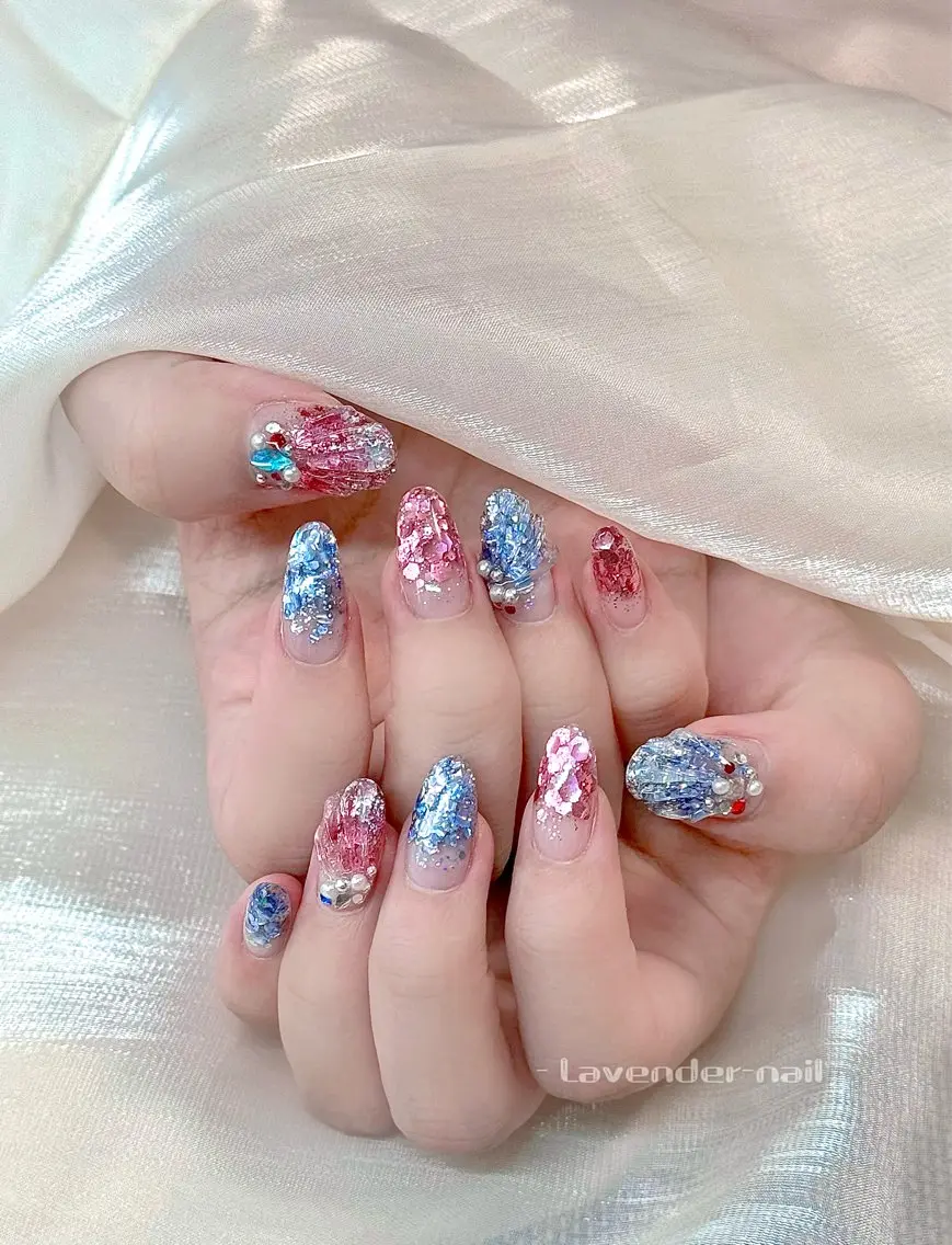 ネイル Lavender nail·中島公園のネイルデザイン