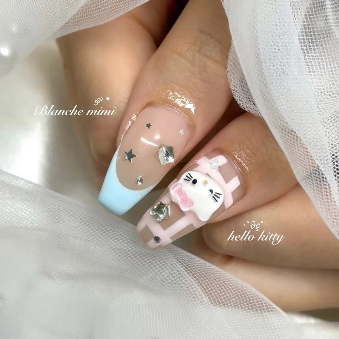 ネイル ハンドネイル Blanche mimi.u_aのネイルデザイン