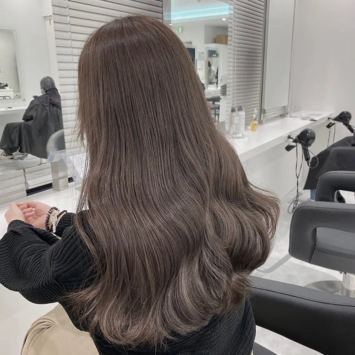 ロング カラー ヘアアレンジ メンズ センターパート特化 井上健太のヘアスタイル