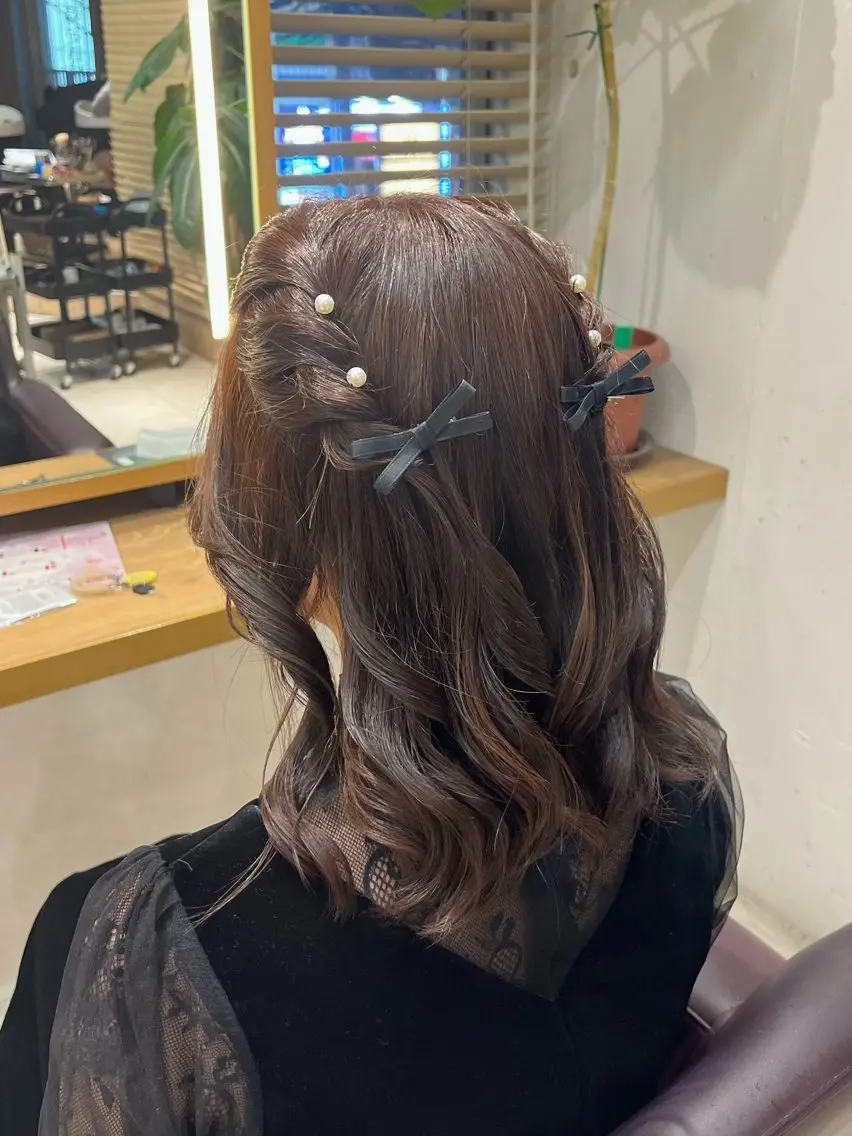 ヘアアレンジ ヘアセット 艶カラー/縮毛矯正/ アレンジ/akaneのヘアスタイル