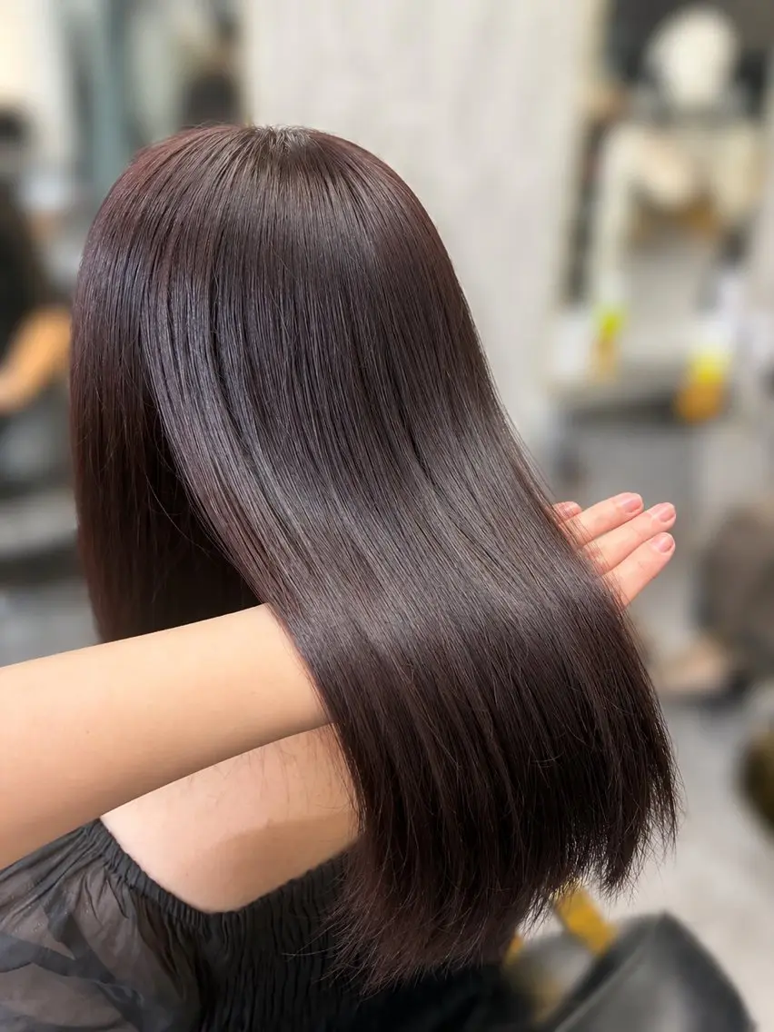 セミロング ヘアカラー 北村 理奈のヘアスタイル