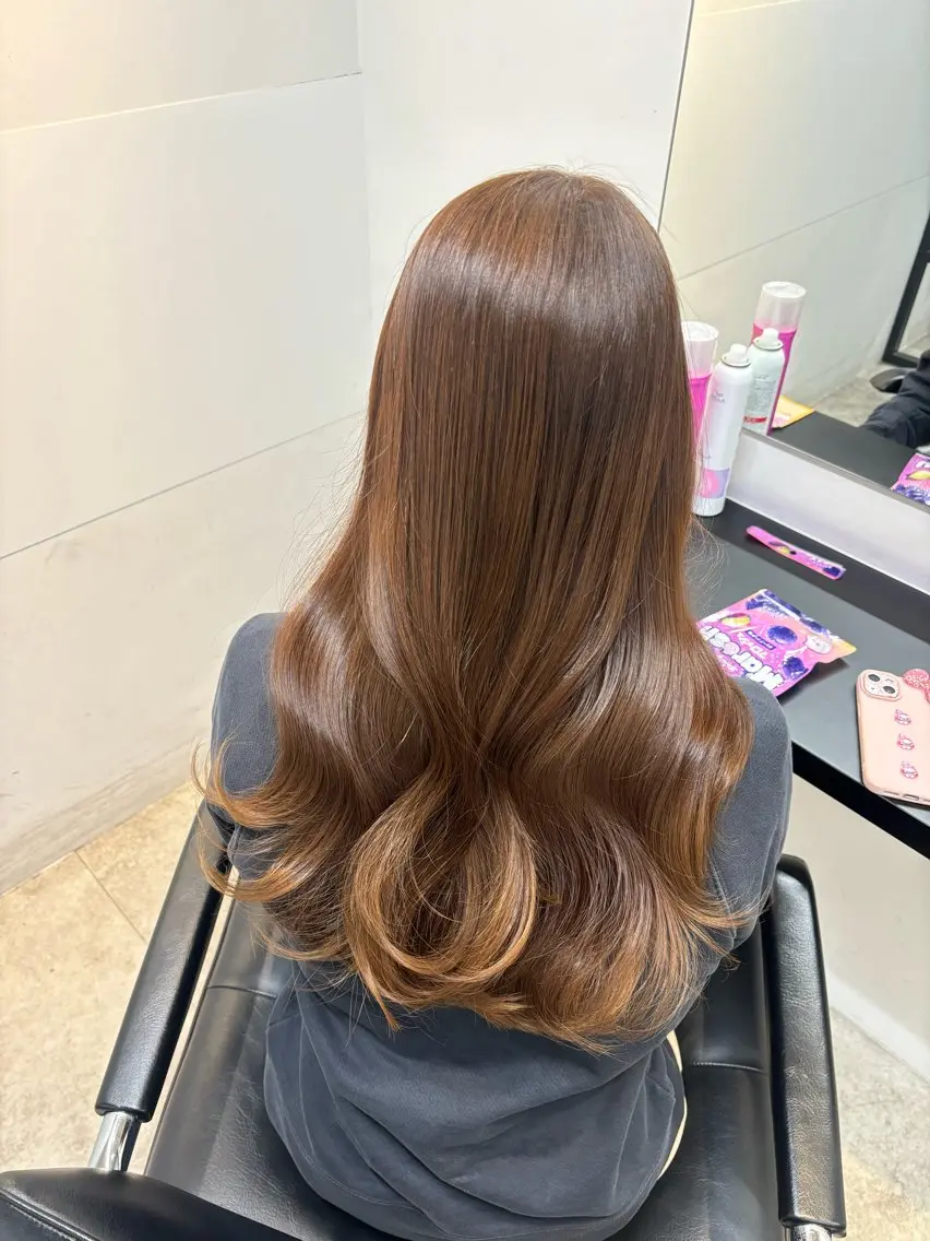 ロング 髪質改善 トリートメント トリートメント 髪質改善♡ 保坂汐音のヘアスタイル
