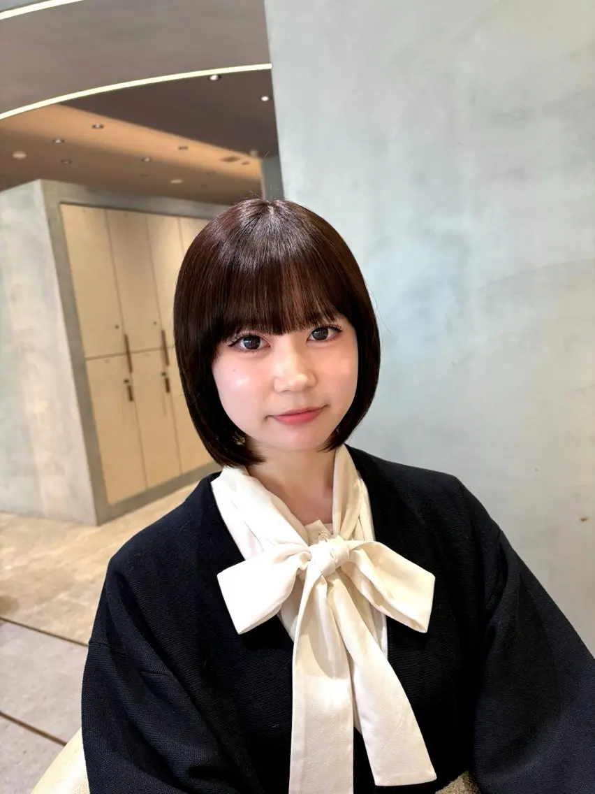 セミロング カラー ベージュカラー ブラウンカラー 透明感カラー マロンブラウン オリーブベージュ カット ヘアカラー トリートメント 顔周りカット/透明感 カラー/ゆう🤎のヘアスタイル